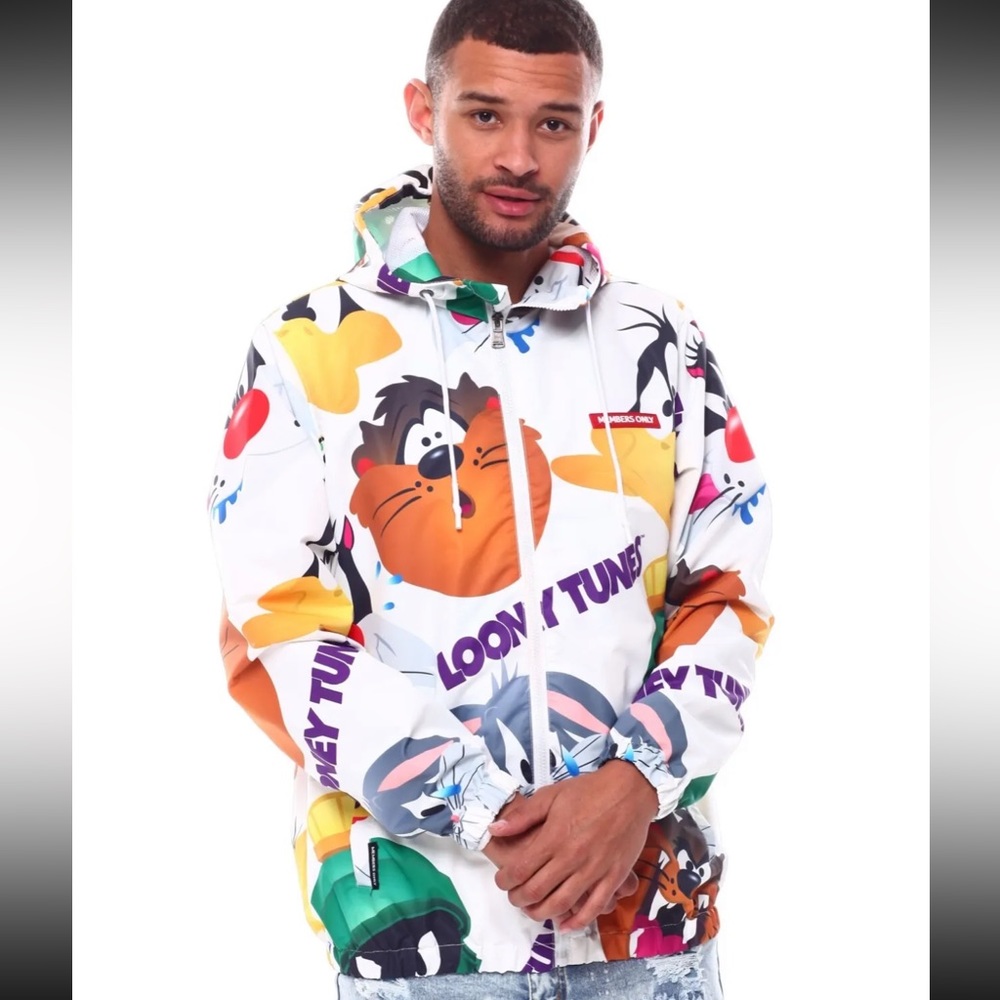 LOONEY TUNES MEMBERS ONLY ZIP UP JACKET